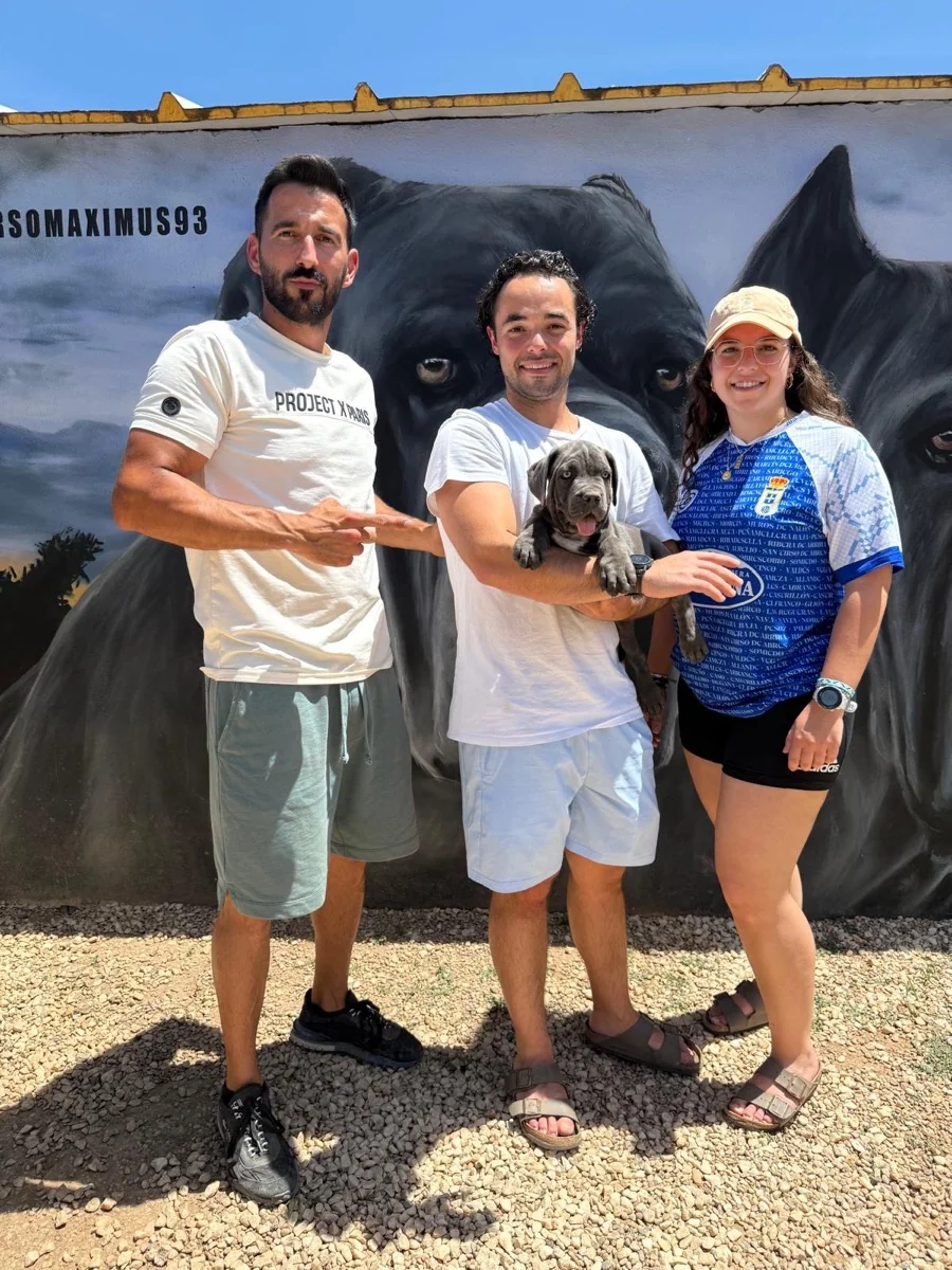 Nueva familia con su cachorro Cane Corso